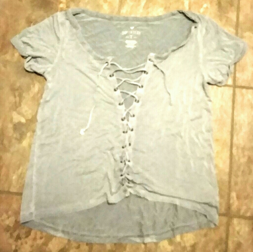 Soft and Sexy AEO Corset Front Tee